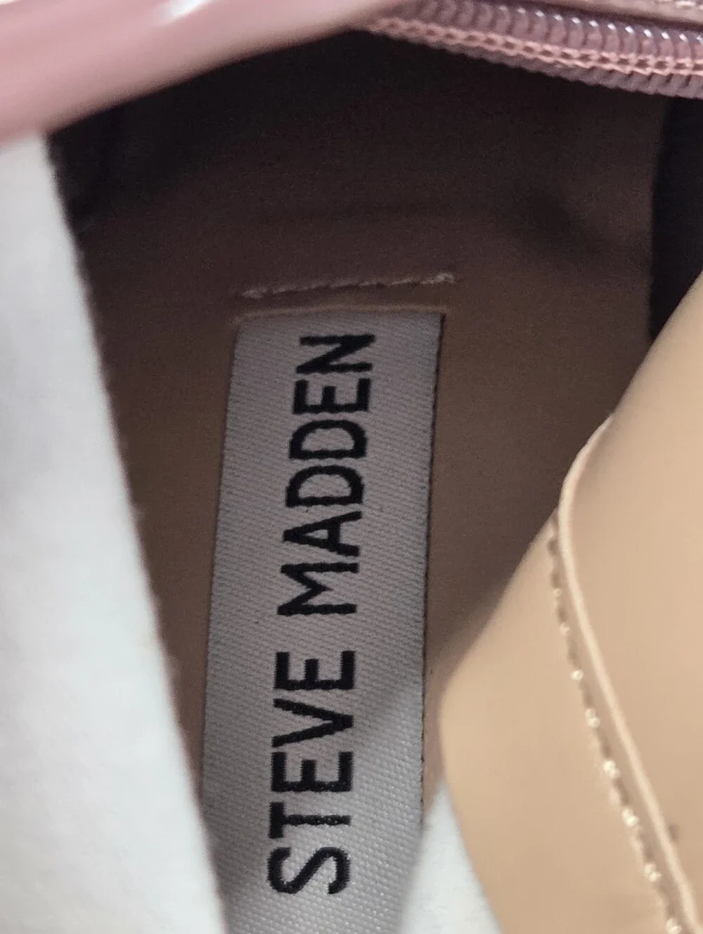 Steve Madden VAVA Mauve Patent Thigh High Boots, 6.5
